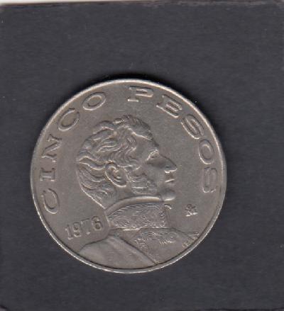 Beschrijving: 5 Pesos GUERRERO